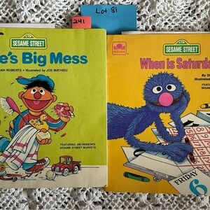 Sesame Street Children's Books: Ernie’s Big Mess and When is Saturday